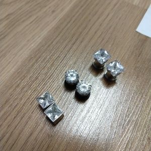 0G diamond/crystal earrings/plugs